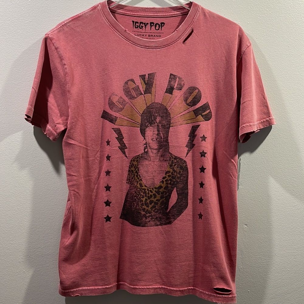 LUCKY BRAND Iggy Pop Graphic Tee Mens Size Medium - Picture 3 of 8
